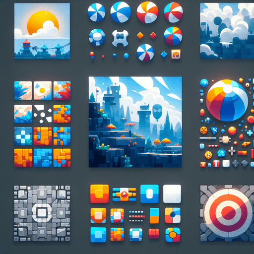 Research new AI tech.
Single Game Texture.  2d.  Blank background.  High contrast.  No shadows