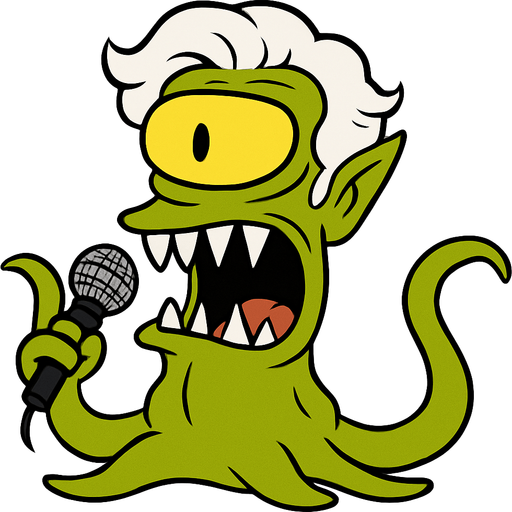 Make my character have cute white hair and make him hold a microphone