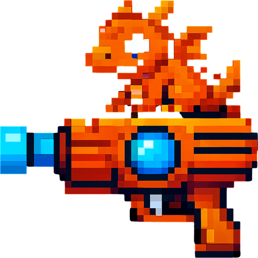 add a dragon baby on top of gun