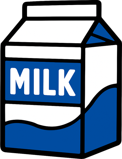 milk.
In-Game asset.  2d.  High contrast.  No shadows