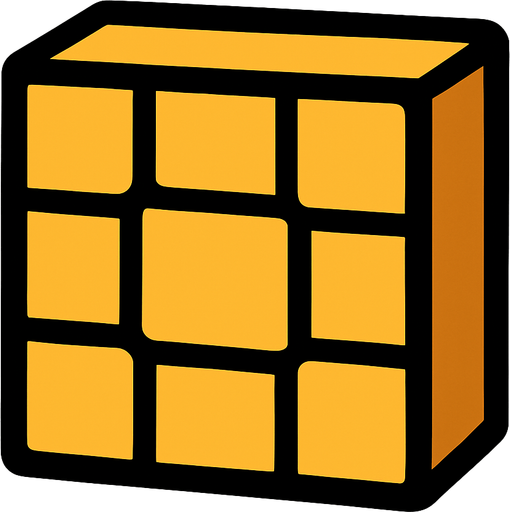 block.
In-Game asset.  2d.  High contrast.  No shadows