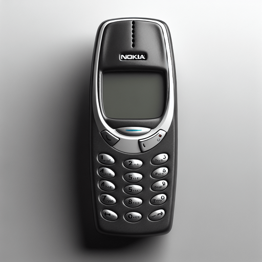 Photorealistic NOKIA 3310 from front view, but change the logo to "NOKAI"