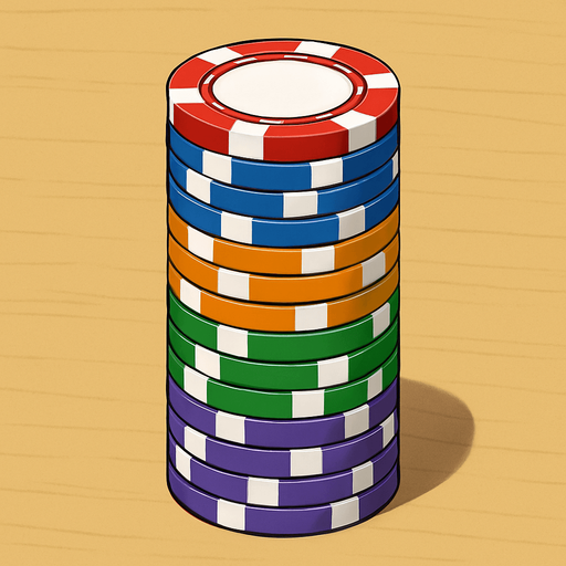 A stacked pile of some of these chips.