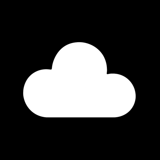 nube blanca sin bordes minimalista, silueta unica y original.
In-Game asset.  2d.  High contrast.  No shadows