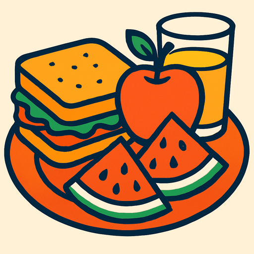 lunch.
In-Game asset.  2d.  High contrast.  No shadows