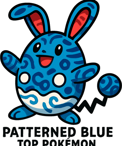 PATTERNED BLU

TOP POKEMON.
In-Game asset.  2d.  High contrast.  No shadows