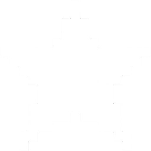 Estrella blanca en pixel art.
In-Game asset.  2d.  High contrast.  No shadows