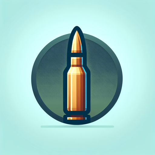 merminin ucu y eksenin pozitif kısmına baksın böyle bir mermi tasarımı istiyorum.
Single Game Texture. In-Game asset. 2d. Blank background. High contrast. No shadows.
