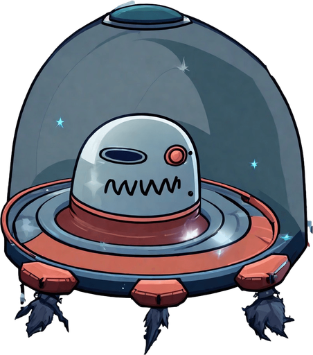 uzay kapsülü . No background. Transparent background. Blank background. No shadows. 2d. In-Game asset. flat