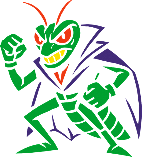 kötü adam çekirge.
In-Game asset.  2d.  High contrast.  No shadows