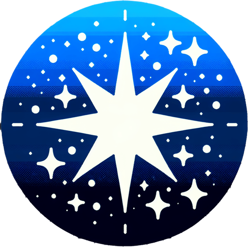 Una estrella redondita.
Single Game Texture.  In-Game asset.  2d.  Blank background.  High contrast.  No shadows