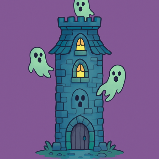 ghost tower. rpg. 2d. no shadows.