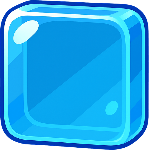 3d piksar tarzı şeffaf kare.
In-Game asset.  2d.  High contrast.  No shadows