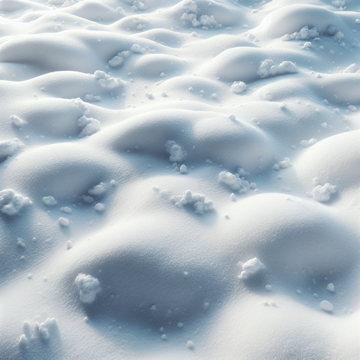 realistic Snowy ground, top view