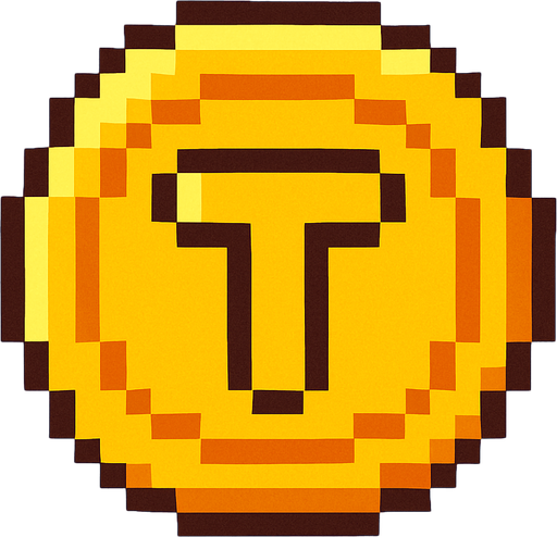 Make me a coin 2d pixel.
In-Game asset.  2d.  High contrast.  No shadows