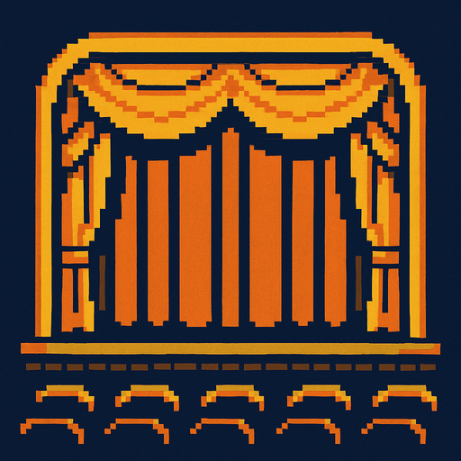 stage pixel art.
In-Game asset.  2d.  High contrast.  No shadows