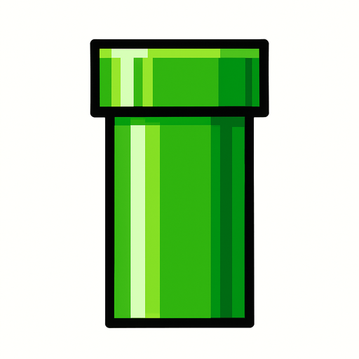 flappy bird borusu.
In-Game asset.  2d.  High contrast.  No shadows