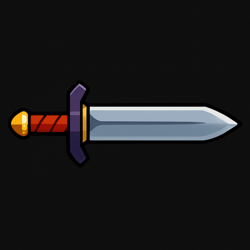 HORIZONTAL BLADE.
In-Game asset.  2d.  High contrast.  No shadows