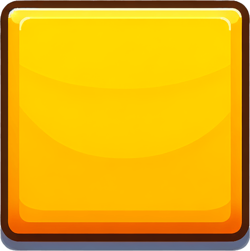 rectangle yellow.
Single Game Texture. In-Game asset. 2d. Blank background. High contrast. No shadows.