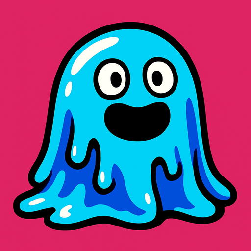 Jelly monster.
In-Game asset.  2d.  High contrast.  No shadows