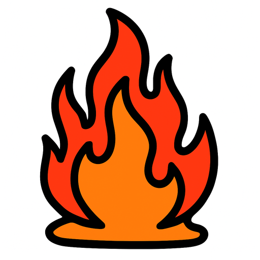 Ateş.
In-Game asset.  2d.  High contrast.  No shadows