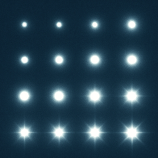 Glowing white dot sprite sheet.