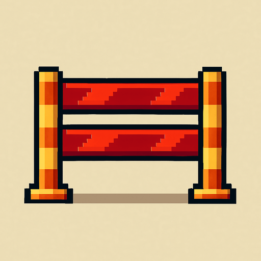 pixel art 2D 
obstacle.
In-Game asset.  2d.  High contrast.  No shadows