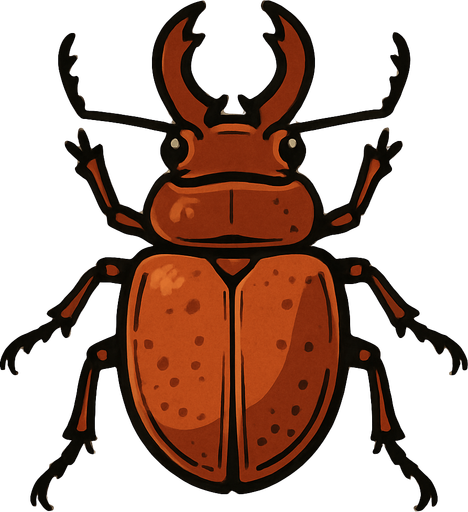 Büyük böcek.
In-Game asset.  2d.  High contrast.  No shadows