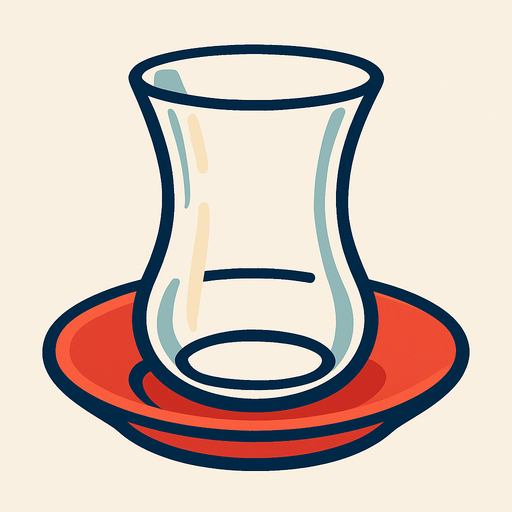 boş çay bardağı olsun.
In-Game asset.  2d.  High contrast.  No shadows