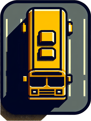 yellow bus symbol svg. roof. top down. Single Game Texture. In-Game asset. 2d. No shadows. flat. detailed