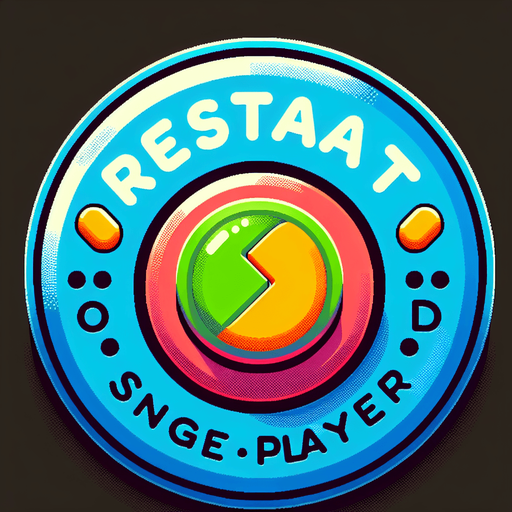 A restart button Single Game Texture. In-Game asset. 2d. Blank background. High contrast. No shadows.