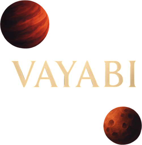 Space and planets view in Fantasy Art that wrote VAYABİ