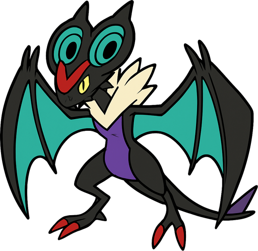 Noivern.
In-Game asset.  2d.  High contrast.  No shadows