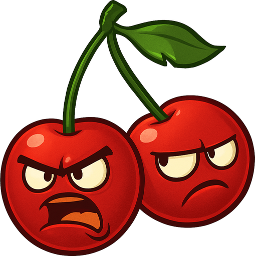 Cherrybomb del videojuego plantas vs zombies.
In-Game asset.  No shadows