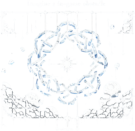 придумай необычное препятсвие для игры, с небесной тематикой.
Single Game Texture. In-Game asset. 2d. Blank background. High contrast. No shadows.