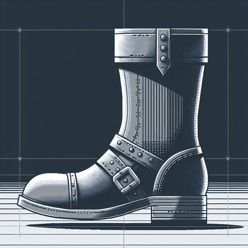 Warcraft 3 art of a boot. Side-view..
Single Game Texture. In-Game asset. 2d. Blank background. High contrast. No shadows.