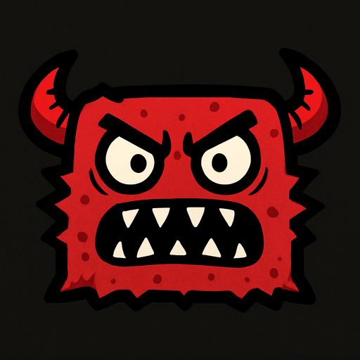 Bana yatay dikdörtgen şeklinde bir düşman çiz.
In-Game asset.  2d.  High contrast.  No shadows